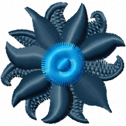 Flowers And Tree Embroidery Design 10